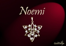 Noemi - přívěsek zlacený